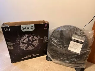 Ventilador Turbina Sogo Negro