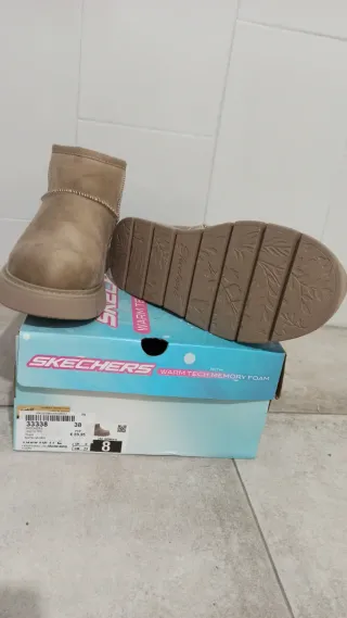 Botín Skechers Mujer Talla 38 Beige