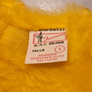Josman Disfraces Costume Pulcino Huevo 3/5a Giallo