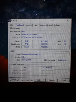 Placa Base AMD MSI ITX 4gbRam Cpu, disipador. FM2+