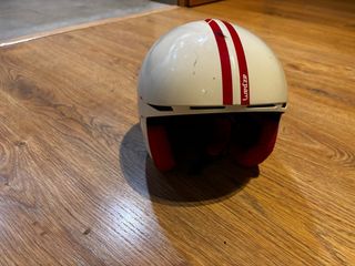 Casco de esquí Wedze blanco y rojo