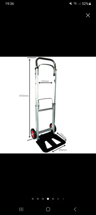 Carretilla plegable aluminio