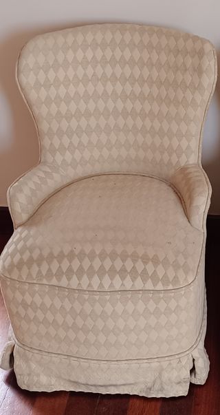 2 Butacas Descalzadoras beige-amarillas