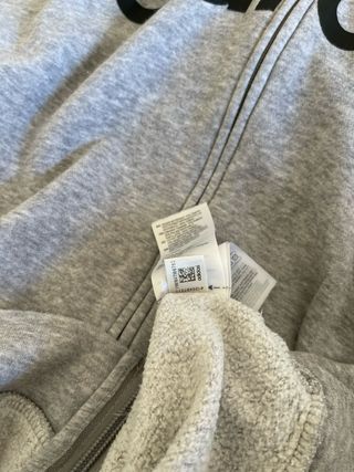 Sudadera Adidas Gris con Cremallera