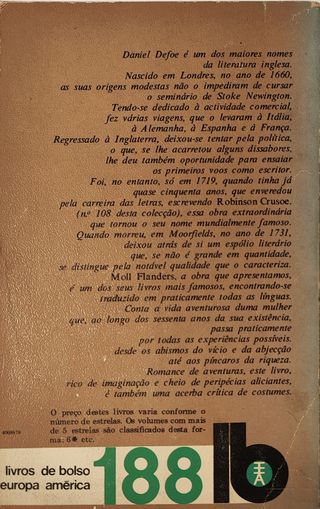 A Vida Amorosa de Moll Flanders - Daniel Defoe