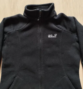 Chaqueta Forro polar Jack Wolfskin negra