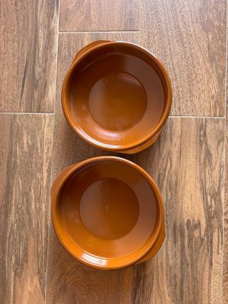 Set 2 Cazuelas Barro Marrón