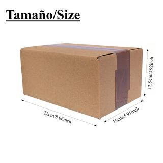 Pack 20 Cajas Cartón Kraft 22x15x12.5