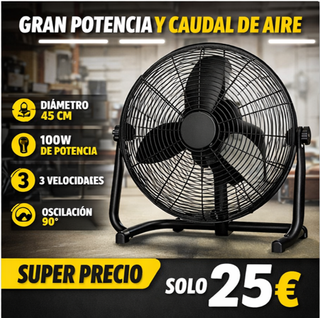 Ventilador Industrial 45cm Elix090