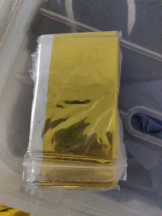 26 Mantas de emergencia termica dorada/plateada