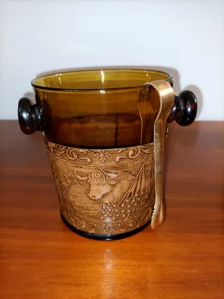 Set Bottiglia per Liquori, Bicchieri e Cubo del Ghiaccio