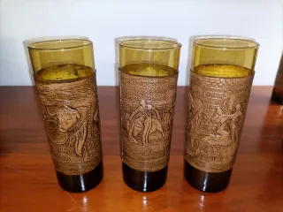 Set Bottiglia per Liquori, Bicchieri e Cubo del Ghiaccio