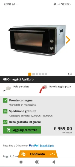 Forno Professionale EFFE UNO PH134H