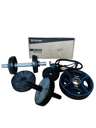 Kit mancuernas + Rueda Abdominal