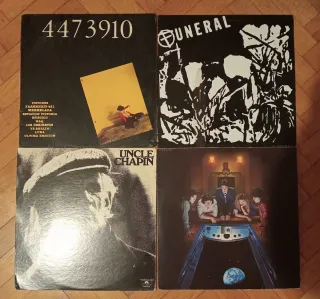 LOTE Vinilos 4473910, Funeral, Uncle Chapin y wing