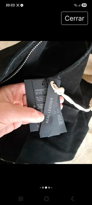 Bolso Piel negro Stradivarius