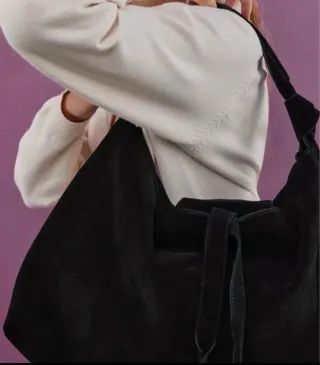 Bolso Piel negro Stradivarius