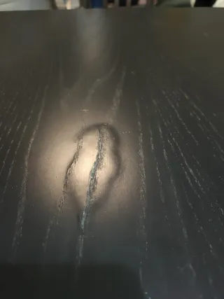 Mesa comedor negra con 4 sillas