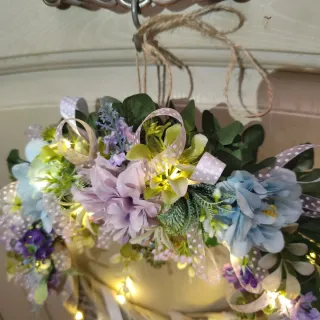 Ghirlanda Primavera shabby chic