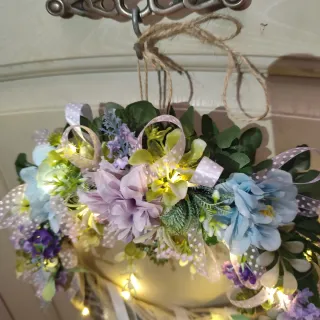 Ghirlanda Primavera shabby chic