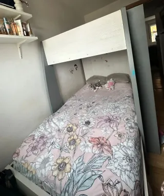 Cama tren con cajones y armario