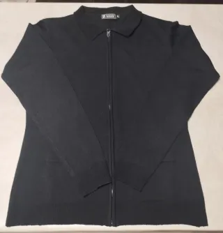 Rebeca cremallera azul marino. de mujer