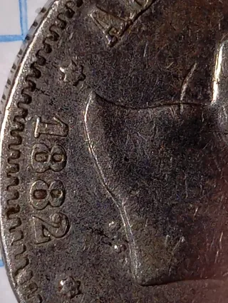 N° 7. Moneda 2 Pesetas Alfonso XII 1882. 12-82