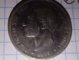 N° 7. Moneda 2 Pesetas Alfonso XII 1882. 12-82