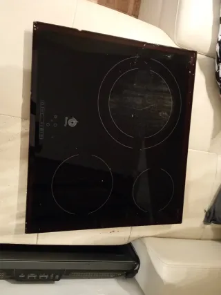 cristal Placa Inducción Balay Cristal Negro Táctil