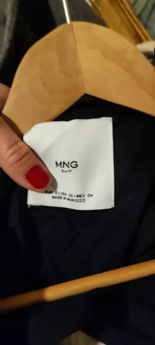 Abrigo Mango Rayas Talla S