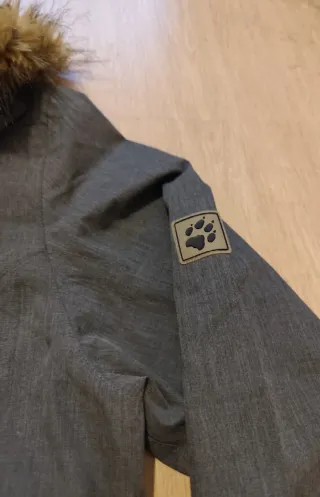 Chubasquero Parka Jack Wolfskin Gris