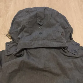 Chubasquero Parka Jack Wolfskin Gris