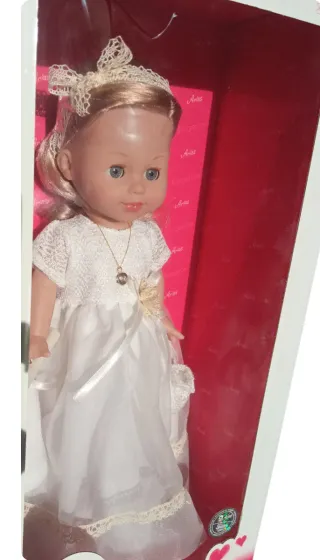 Muñeca Comunión antigua Arias en caja precintada