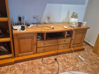 Mueble de salón de madera Roble