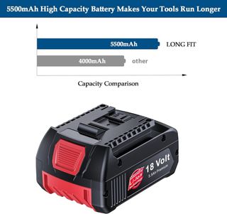 NUEVO! Pack 2 Baterías 18V Li-Ion 5.5Ah para Bosch