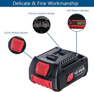 NUEVO! Pack 2 Baterías 18V Li-Ion 5.5Ah para Bosch