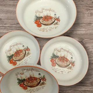 Set 6 Piatti + Ciotola Grande Spaghetti