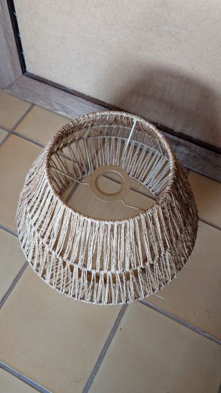 2 Pantallas de Mimbre para Lámpara