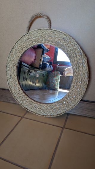 2 Pantallas de Mimbre para Lámpara