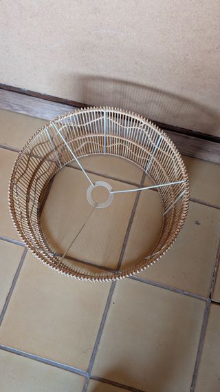 2 Pantallas de Mimbre para Lámpara