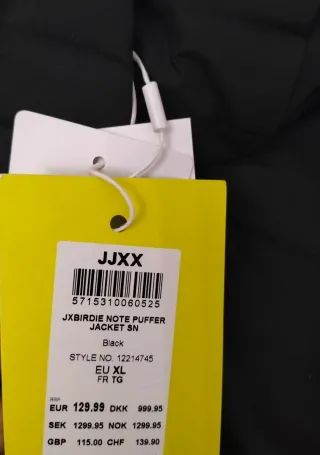 Chaquetón JJXX Negro PvP: 129,99€