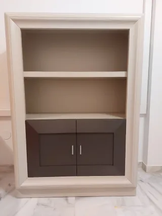 Mueble librería o TV con puertas