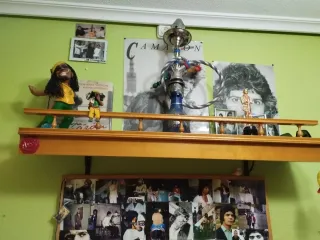 Mueble puente de pino con cama de 90 cm