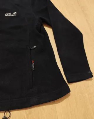 Forro polar Jack Wolfskin negro mujer