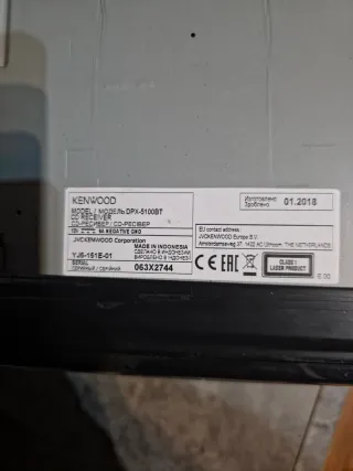 Radio CD Kenwood DPX-5100BT 2 DIN