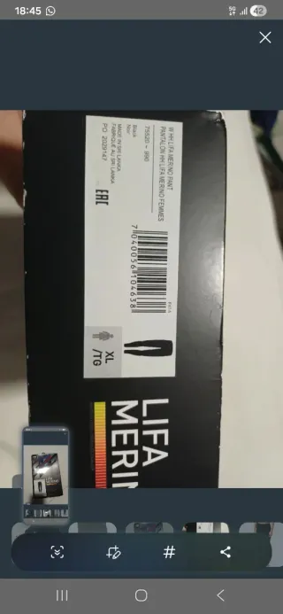 Pantalón Helly Hansen Lifa Merino XL (PVP 79,00€)