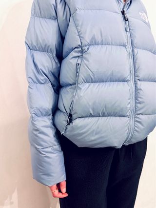 The North Face plumífero azul perla ultralight