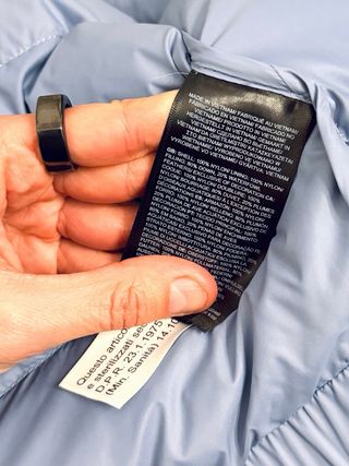 The North Face plumífero azul perla ultralight