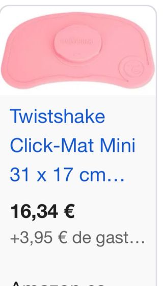 Lote Twistshake: mat y Platos