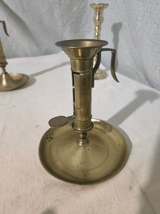 Candelabros de latón antiguos